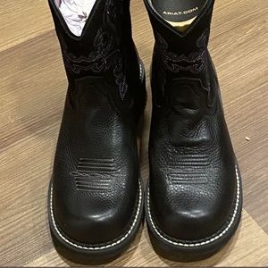 Ariat Fatbaby 10004729 Western Boot, Women's Sz 8 B Black NEW